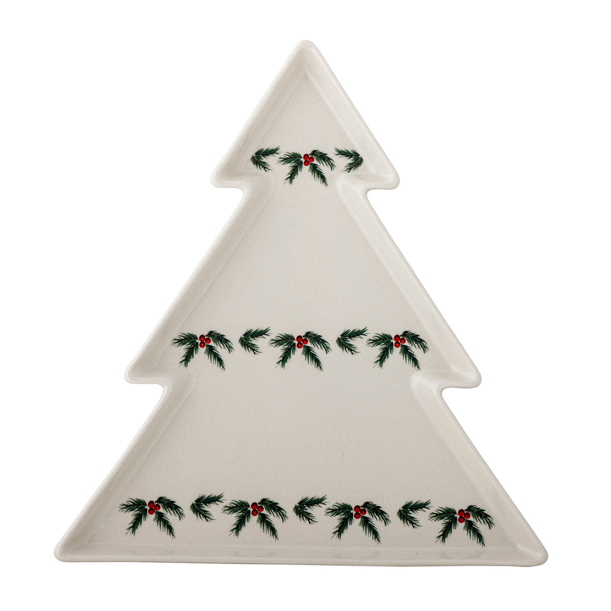 Berry Servierplatte, Weiss, Steingut in Weiss präsentiert im Onlineshop von KAQTU Design AG. Servierplatten ist von Bloomingville
