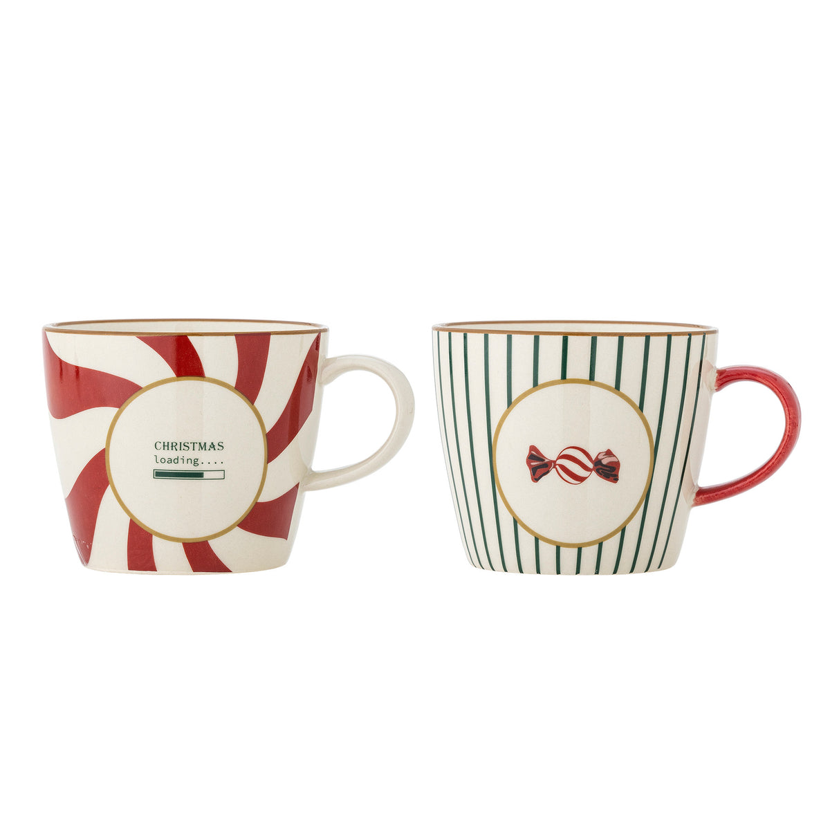 Yule Becher, Natur, Steingut in Natur präsentiert im Onlineshop von KAQTU Design AG. Tasse ist von Bloomingville