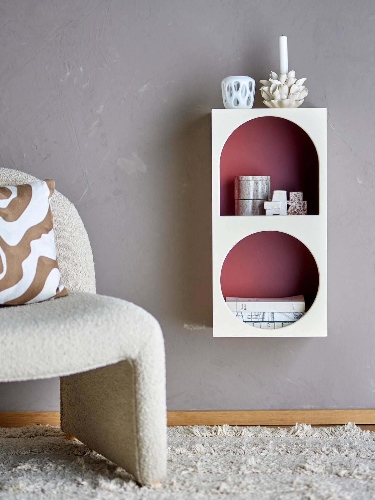 Graphia Bücherregal, Weiss, MDF in Weiss präsentiert im Onlineshop von KAQTU Design AG. Standregal ist von Bloomingville