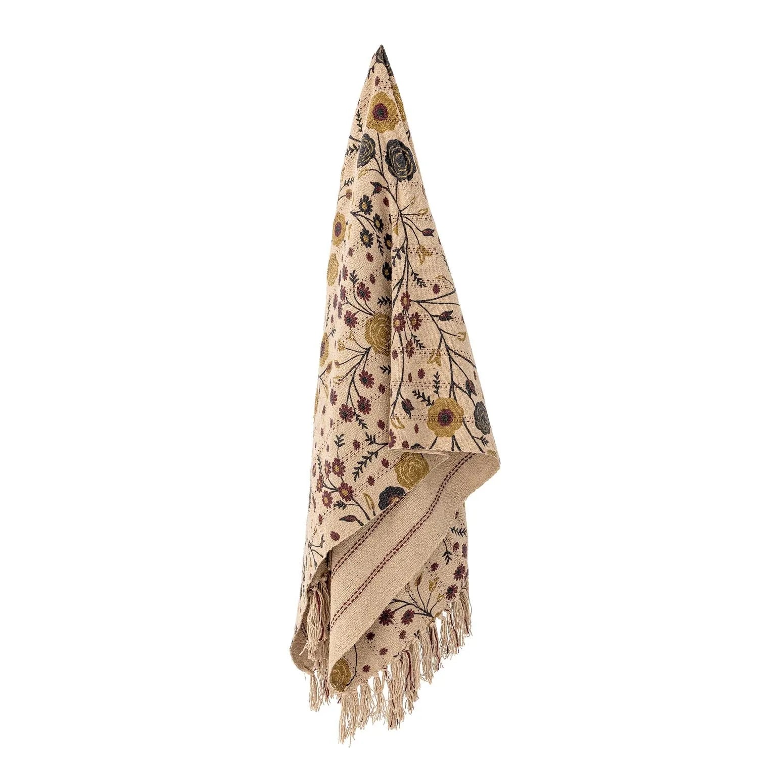 Eydis Decke, Natur, Recycelte Baumwolle in Natur präsentiert im Onlineshop von KAQTU Design AG. Bettüberwurf ist von Bloomingville