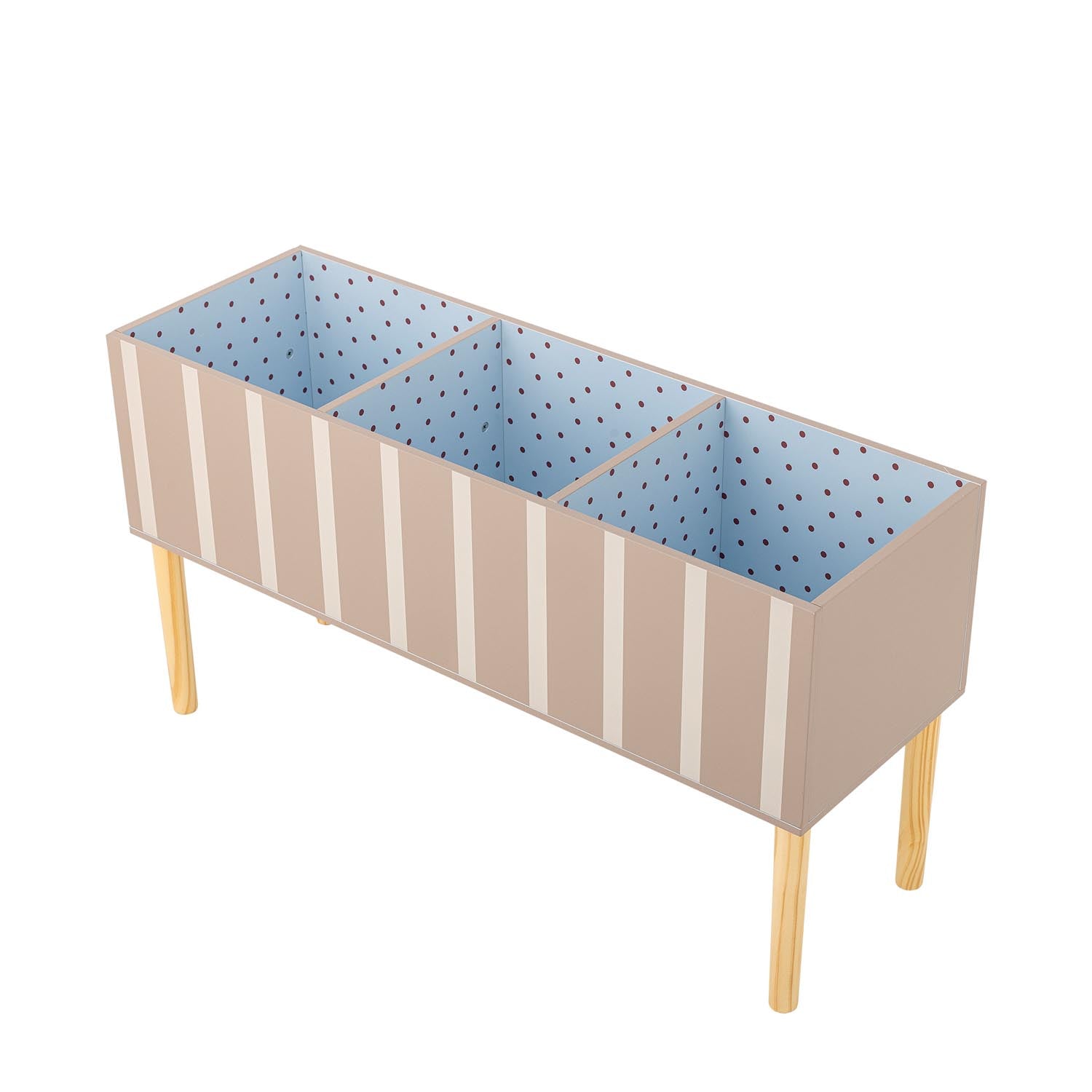 Salam Bücherständer, Braun, FSC®100%, MDF in Braun präsentiert im Onlineshop von KAQTU Design AG. Standregal ist von Bloomingville Mini