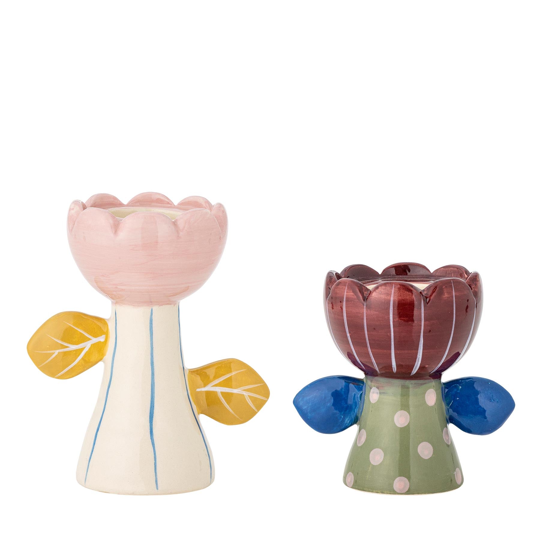 Florita Votive & Candle Holder, Bunt, Steingut in Multi präsentiert im Onlineshop von KAQTU Design AG. Kerzenständer ist von Bloomingville