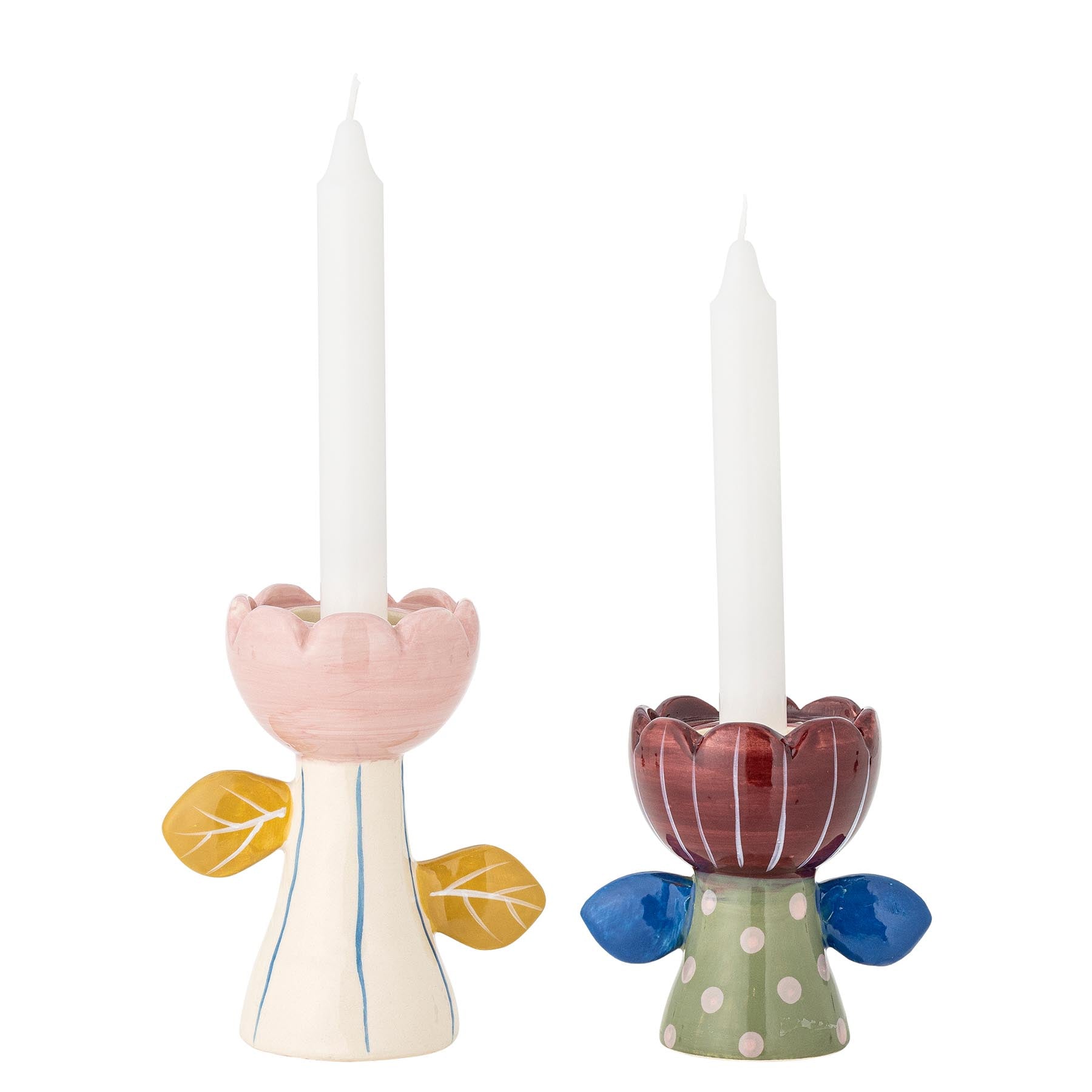Florita Votive & Candle Holder, Bunt, Steingut in Multi präsentiert im Onlineshop von KAQTU Design AG. Kerzenständer ist von Bloomingville