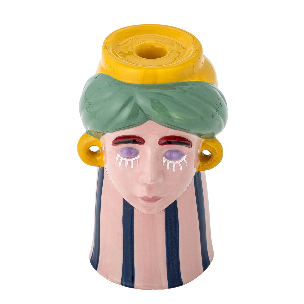 Miss Jody Vase, Rose, Steingut in Rose präsentiert im Onlineshop von KAQTU Design AG. Vase ist von Bloomingville