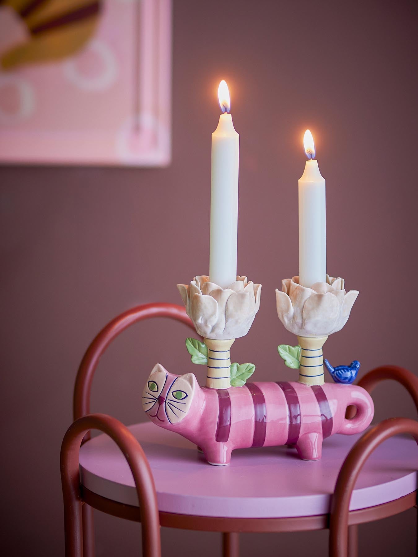 Missy Kerzenhalter, Rose, Steingut