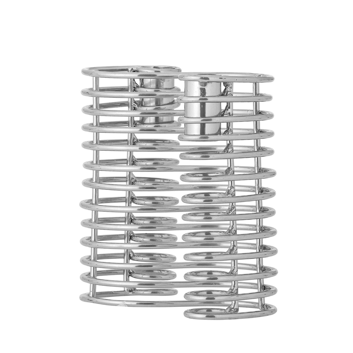 Wavela Kerzenhalter, Silber, Eisen in Silber präsentiert im Onlineshop von KAQTU Design AG. Teelichthalter ist von Bloomingville