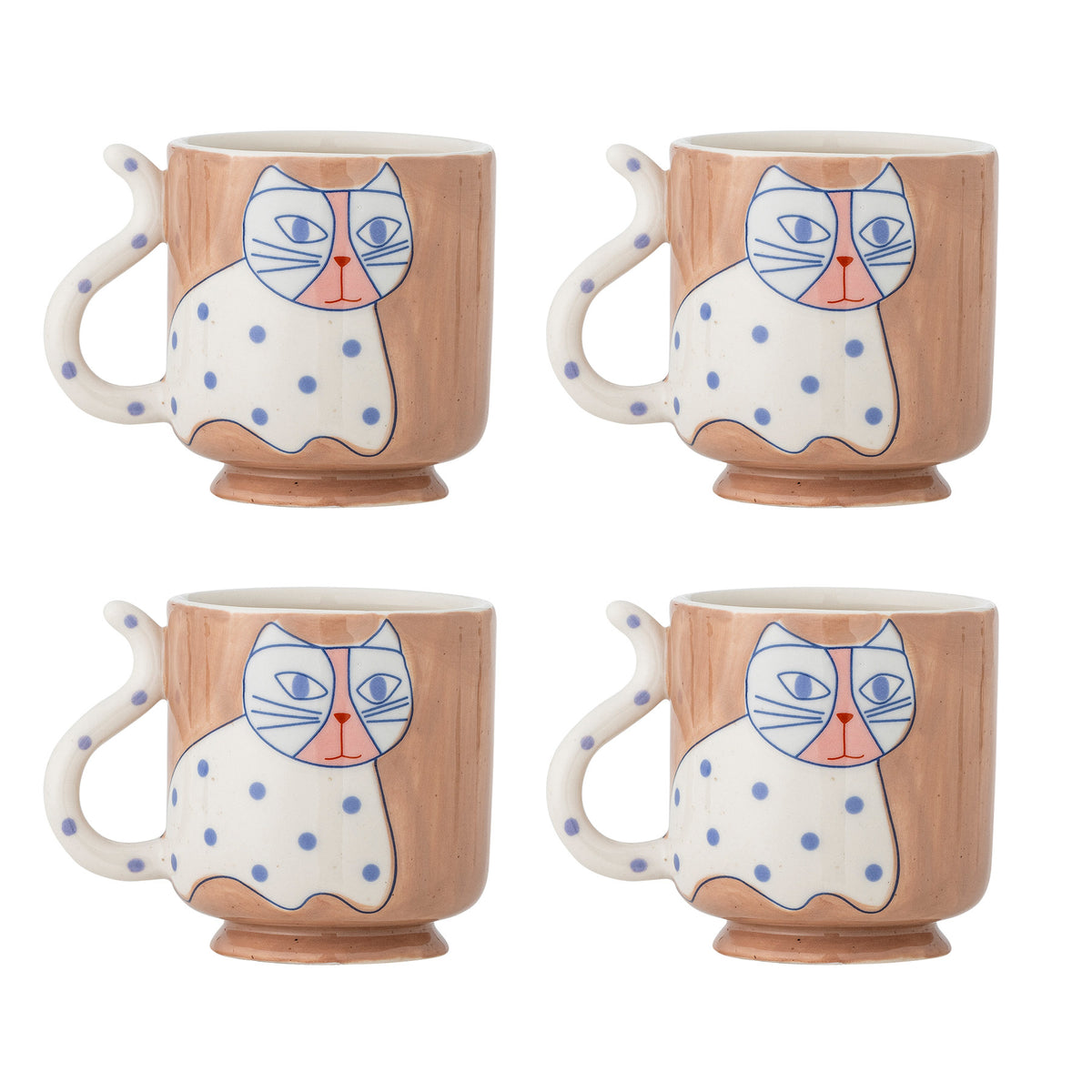 Missy Becher, Braun, Steingut in Braun präsentiert im Onlineshop von KAQTU Design AG. Tasse ist von Bloomingville