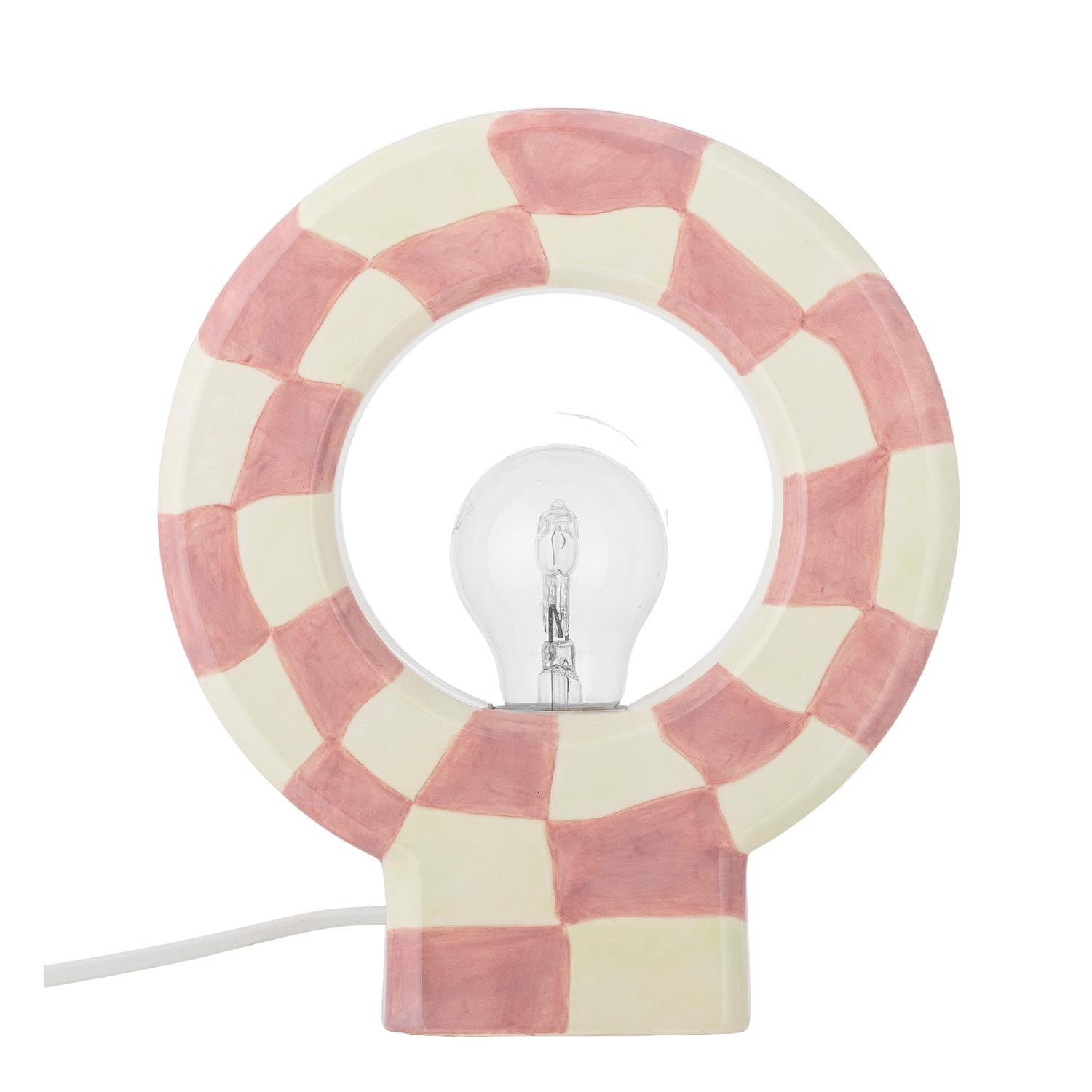 Vialini Tischlampe, Rose, Steingut in Rose präsentiert im Onlineshop von KAQTU Design AG. Tischleuchte ist von Bloomingville