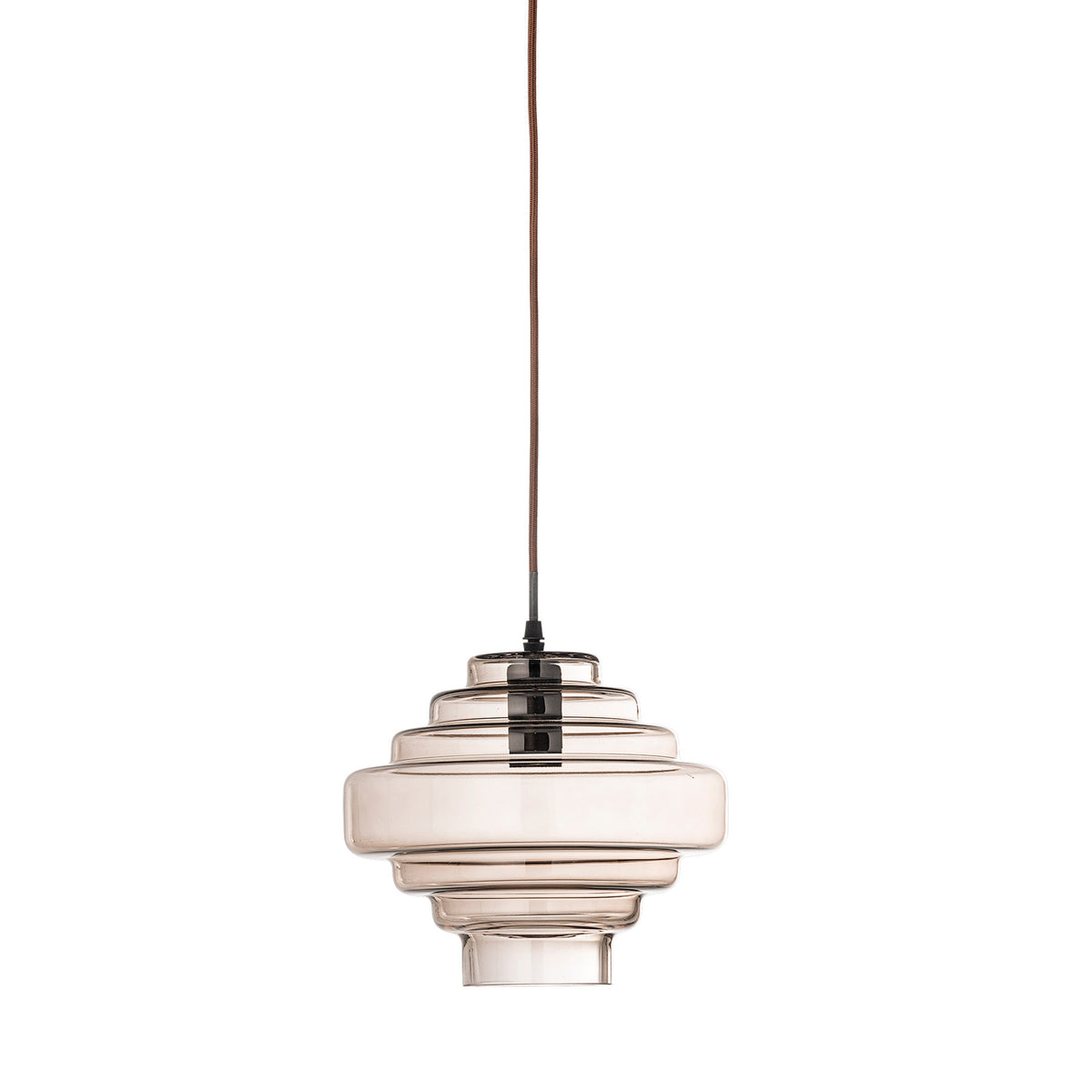 Ilua Hängeleuchte, Braun, Glas in Braun präsentiert im Onlineshop von KAQTU Design AG. Pendelleuchte ist von Creative Collection