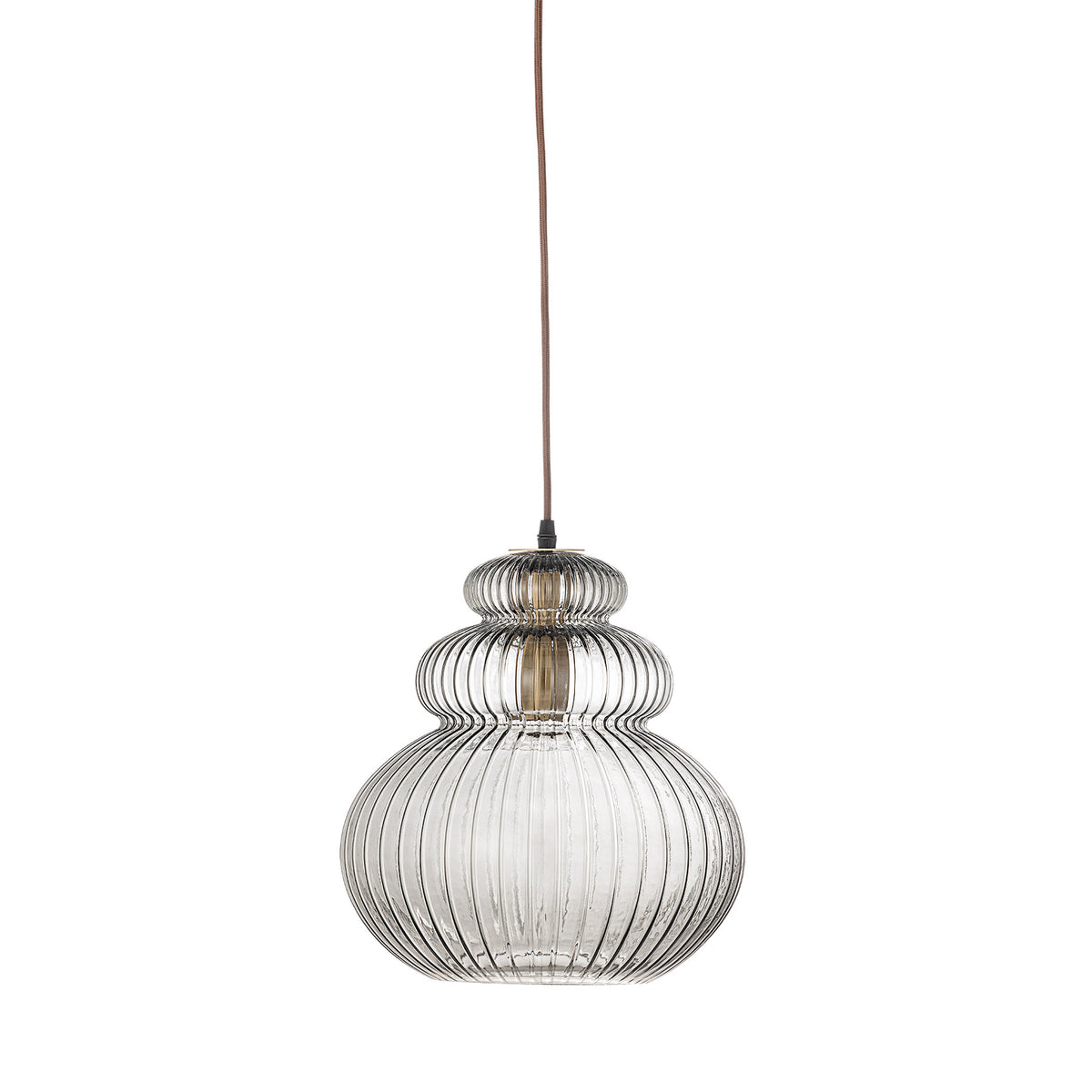 Sybia Hängeleuchte, Grau, Glas in Grau präsentiert im Onlineshop von KAQTU Design AG. Pendelleuchte ist von Bloomingville