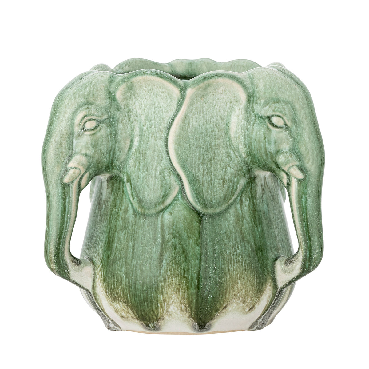 Pontus Vase, Grün, Steingut in Grün präsentiert im Onlineshop von KAQTU Design AG. Vase ist von Bloomingville