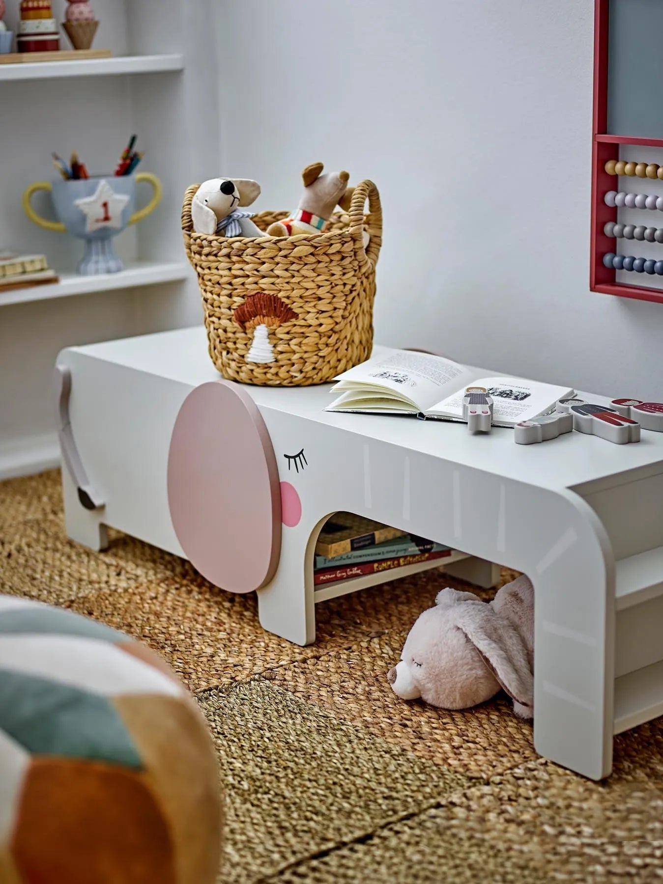 Ferdinand Bank, Grau, FSC®100%, MDF in Grau präsentiert im Onlineshop von KAQTU Design AG. Sitzbank ist von Bloomingville Mini