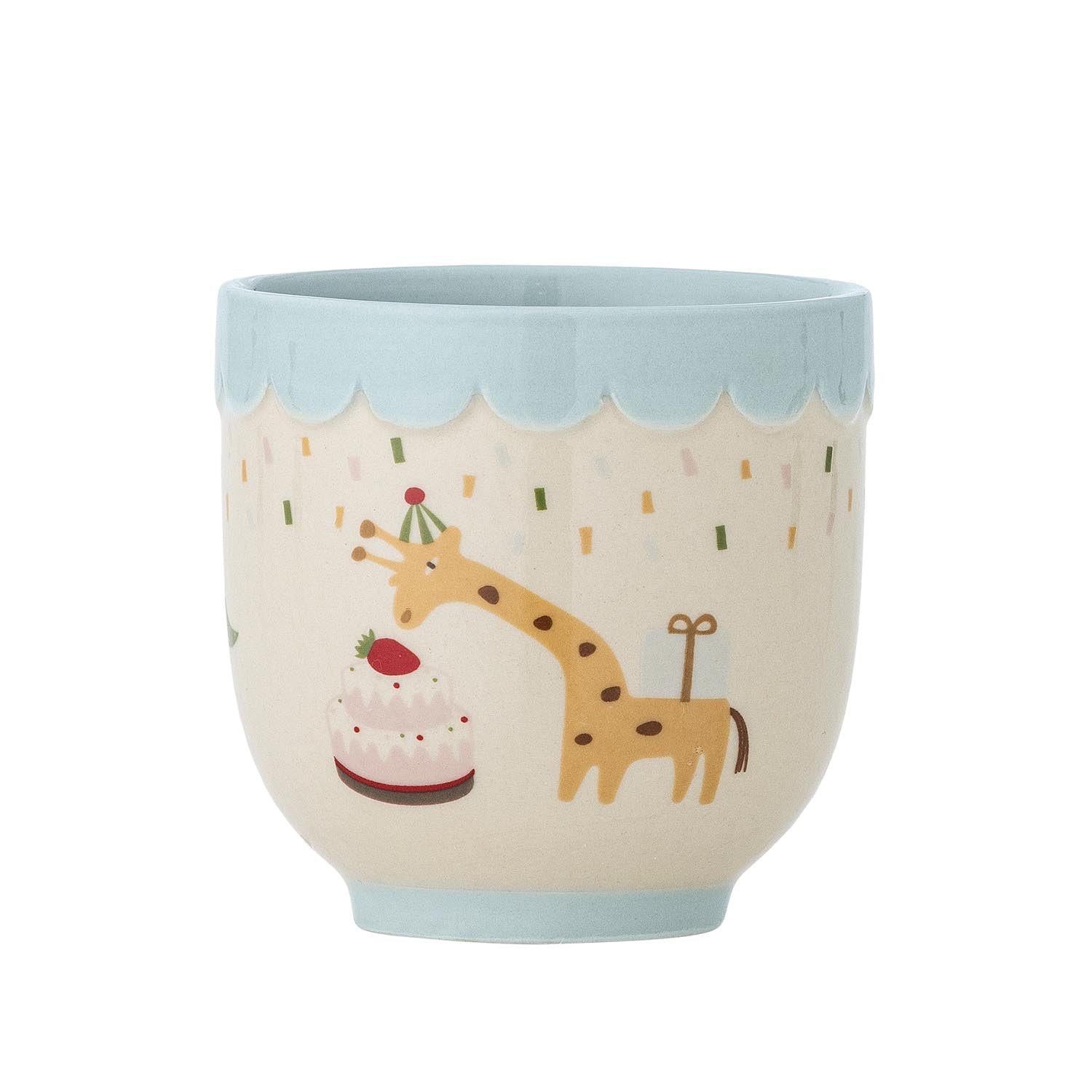 Celebrate Tasse, Blau, Steingut in Blau präsentiert im Onlineshop von KAQTU Design AG. Tasse ist von Bloomingville Mini