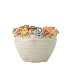 Eanna Flower Pot, Rose, Earthenware