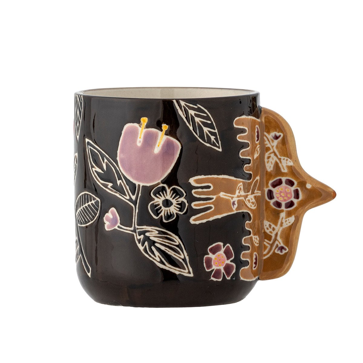 Vivielle Tasse, Bunt, Steingut in Multi präsentiert im Onlineshop von KAQTU Design AG. Tasse ist von Bloomingville