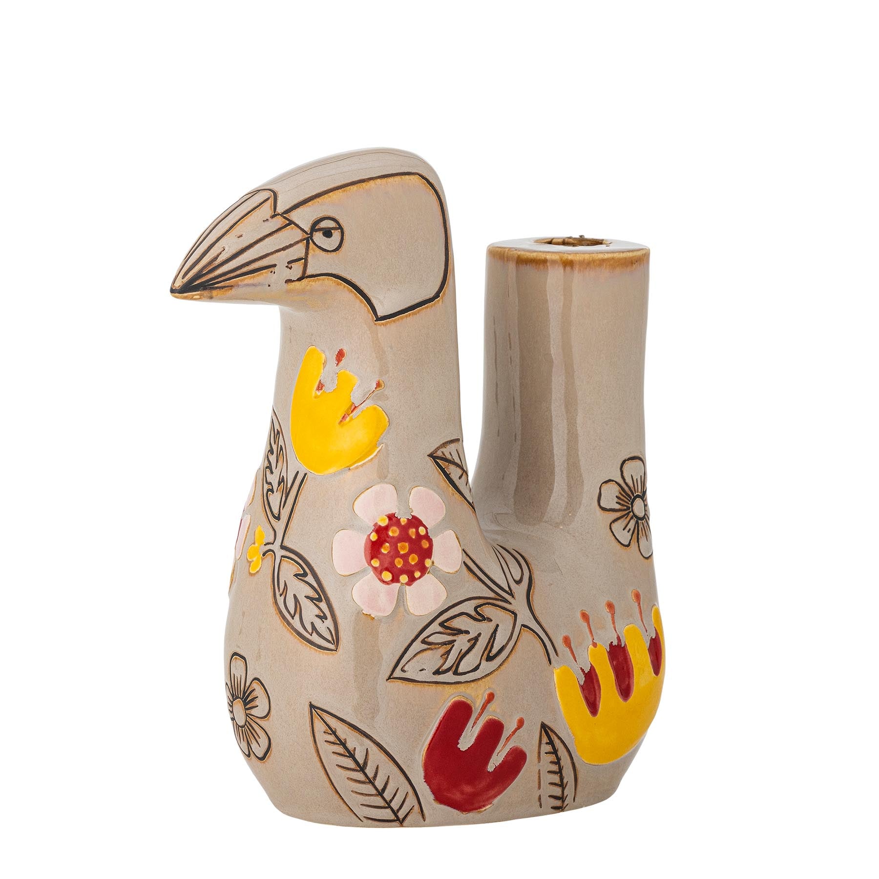 Vivielle Kerzenhalter, Natur, Steingut in Nature präsentiert im Onlineshop von KAQTU Design AG. Kerzenständer ist von Bloomingville