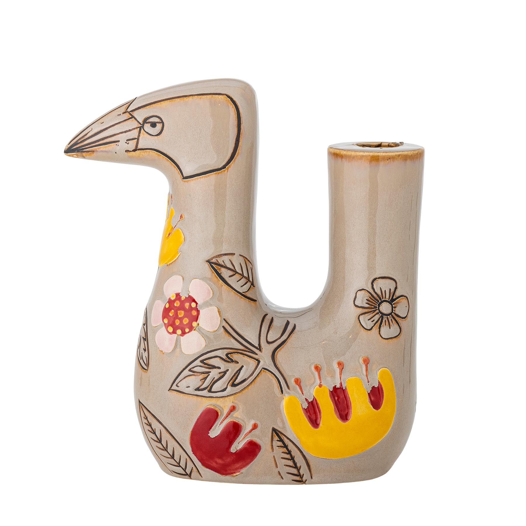 Vivielle Kerzenhalter, Natur, Steingut in Nature präsentiert im Onlineshop von KAQTU Design AG. Kerzenständer ist von Bloomingville