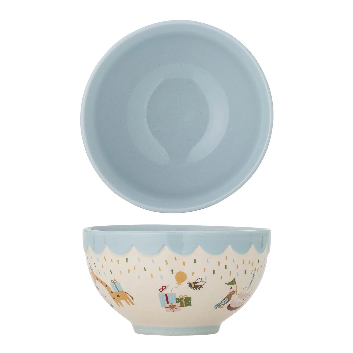 Celebrate Schale, Blau, Steingut in Blau präsentiert im Onlineshop von KAQTU Design AG. Schale ist von Bloomingville Mini