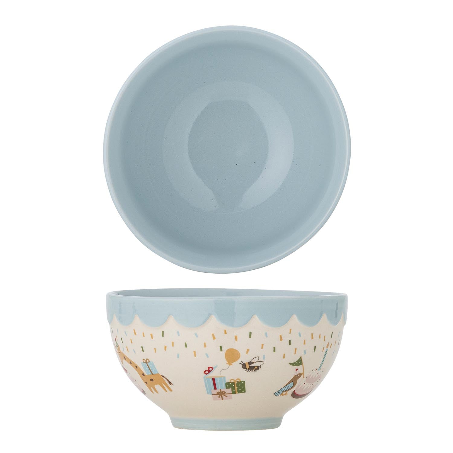 Celebrate Schale, Blau, Steingut in Blau präsentiert im Onlineshop von KAQTU Design AG. Schale ist von Bloomingville Mini