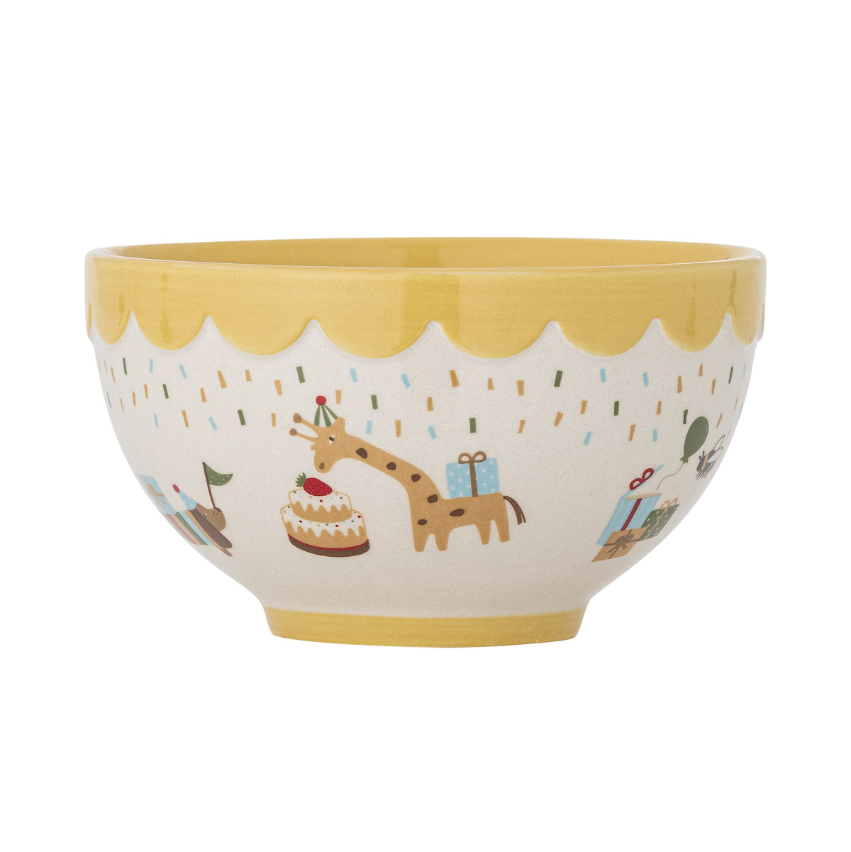 Celebrate Schale, Gelb, Steingut in Gelb präsentiert im Onlineshop von KAQTU Design AG. Schale ist von Bloomingville Mini