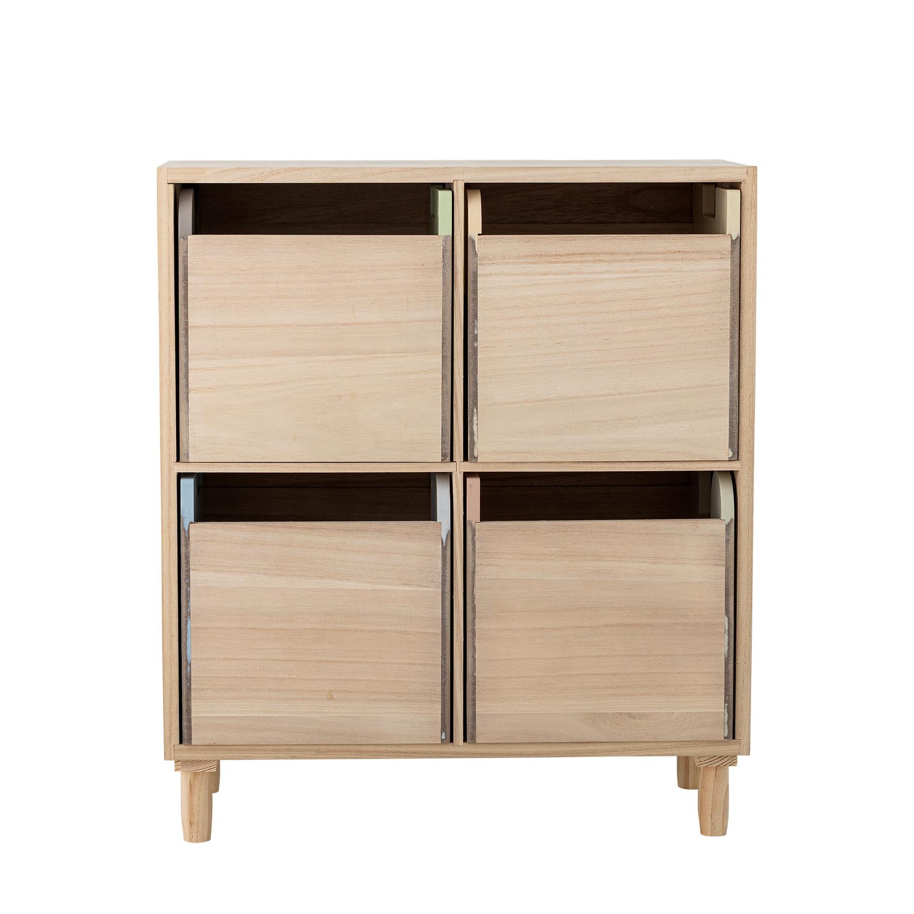 Calle Bücherregal mit Schubladen, Bunt, Paulownia in Multi präsentiert im Onlineshop von KAQTU Design AG. Bücherregal ist von Bloomingville Mini