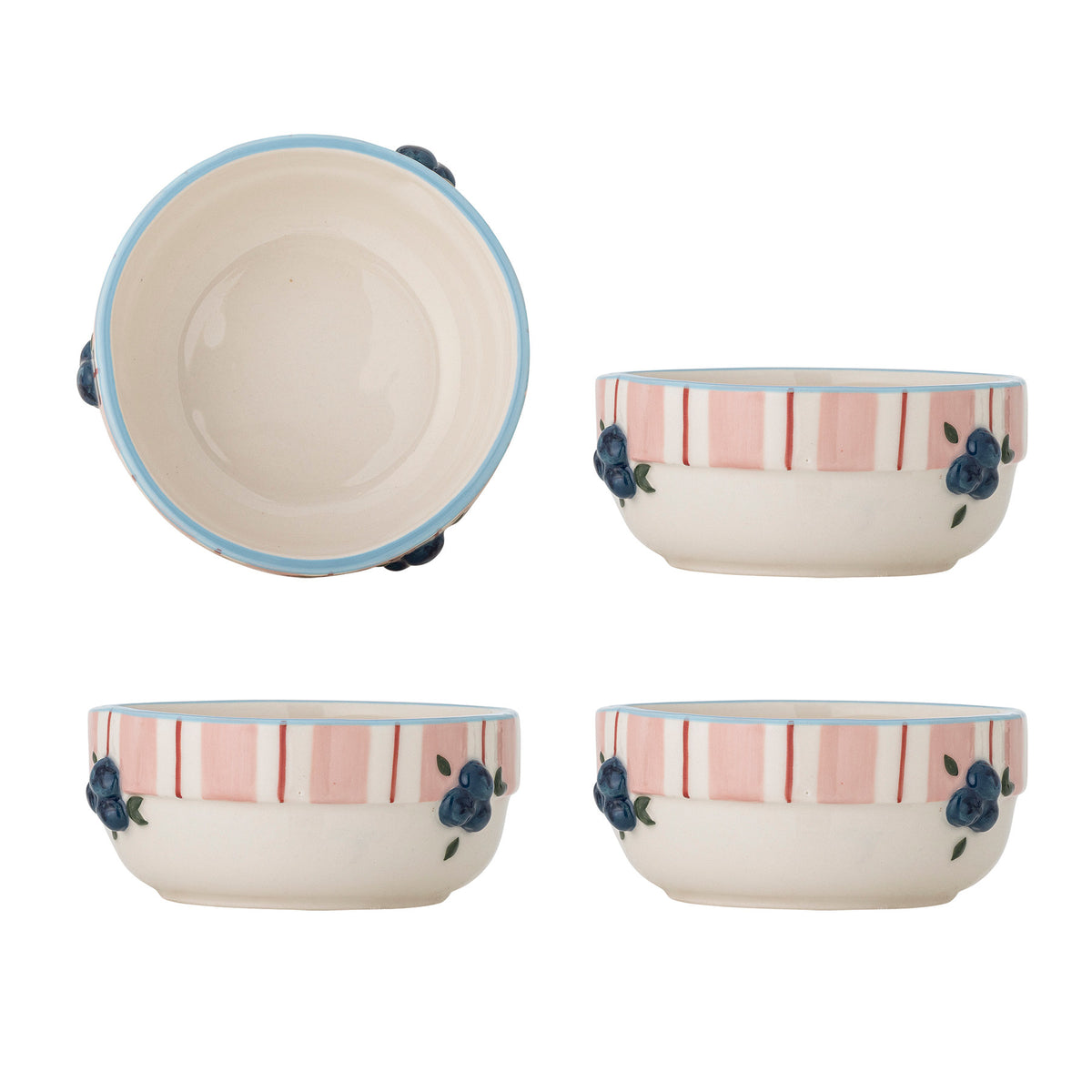 Carry Schale, Rose, Steingut in Rose präsentiert im Onlineshop von KAQTU Design AG. Schale ist von Bloomingville
