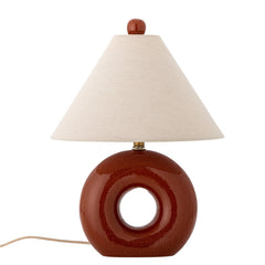 Panja Tischlampe, Rot, Steingut