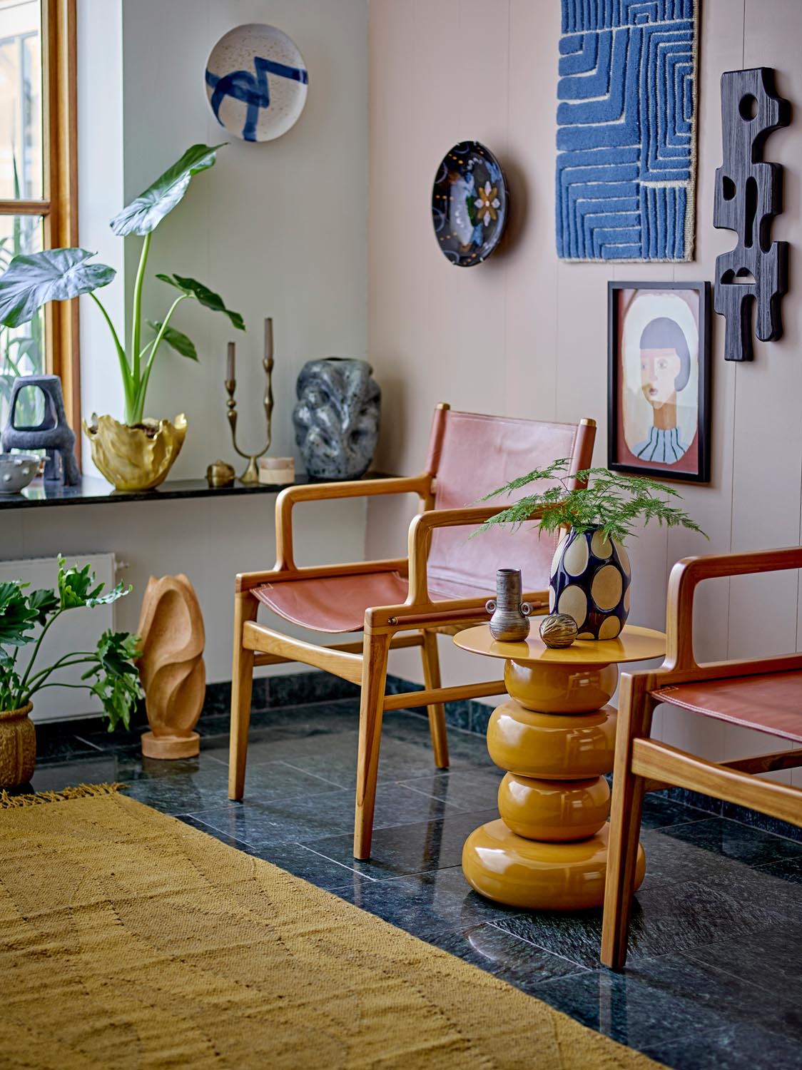 Maricala Schale, Bunt, Steingut in Multi präsentiert im Onlineshop von KAQTU Design AG. Schale ist von Bloomingville