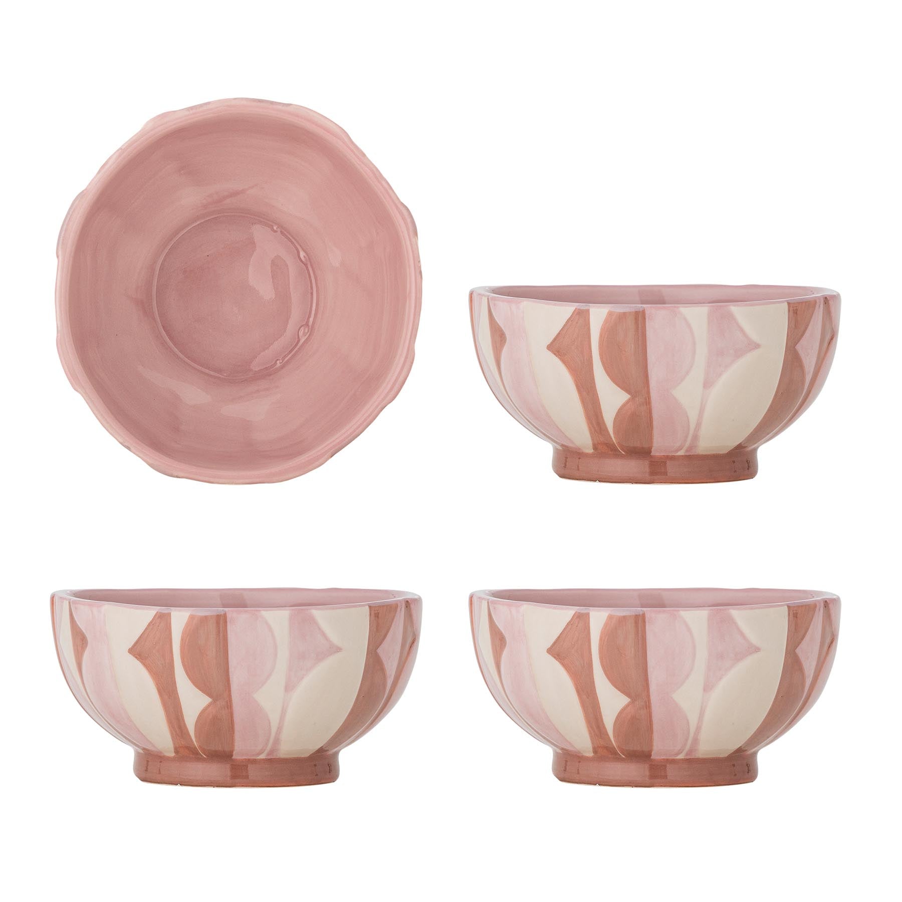 Saul Schale, Rose, Steingut in Rose präsentiert im Onlineshop von KAQTU Design AG. Schale ist von Bloomingville