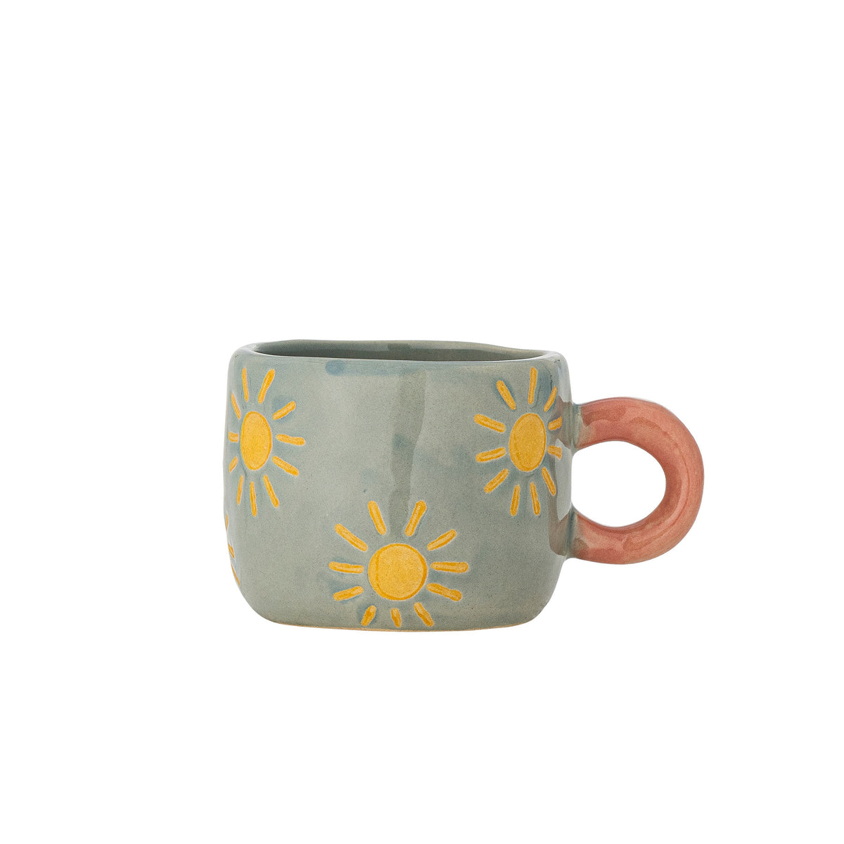 Nini Tasse, Blau, Steingut in Blue präsentiert im Onlineshop von KAQTU Design AG. Tasse ist von Bloomingville