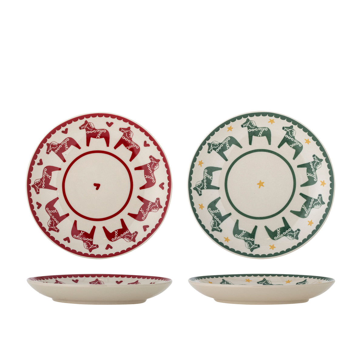 Siffer Teller, Bunt, Steingut in Multi präsentiert im Onlineshop von KAQTU Design AG. Teller ist von Bloomingville
