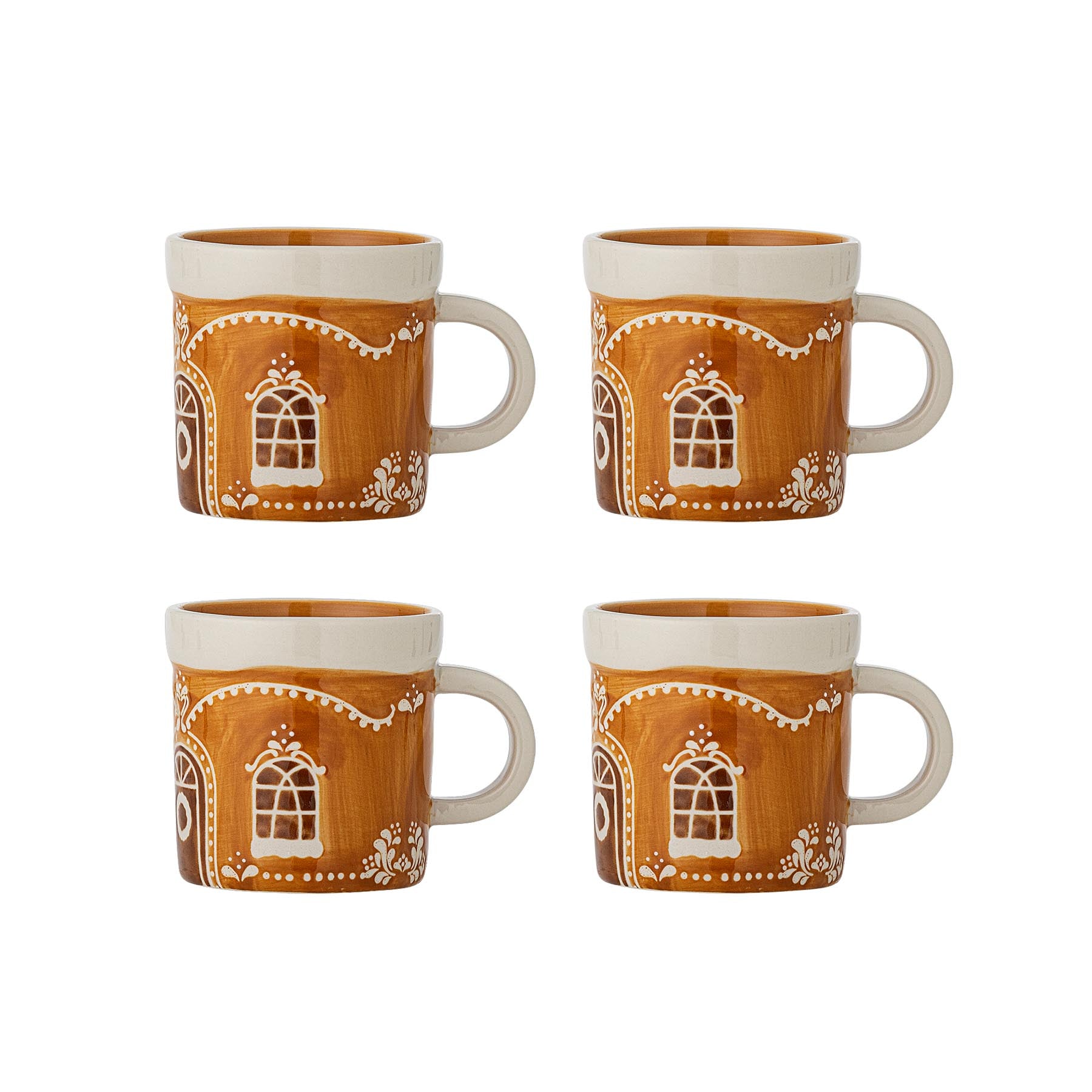 Gina Becher, Braun, Steingut in Brown präsentiert im Onlineshop von KAQTU Design AG. Tasse ist von Bloomingville