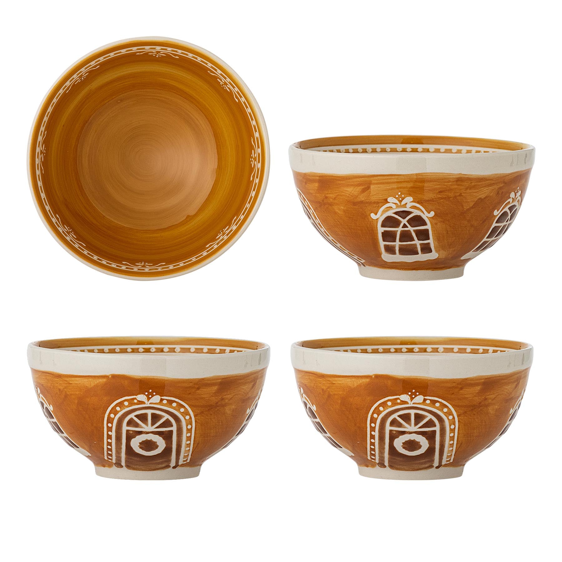 Gina Schale, Braun, Steingut in Brown präsentiert im Onlineshop von KAQTU Design AG. Schale ist von Bloomingville