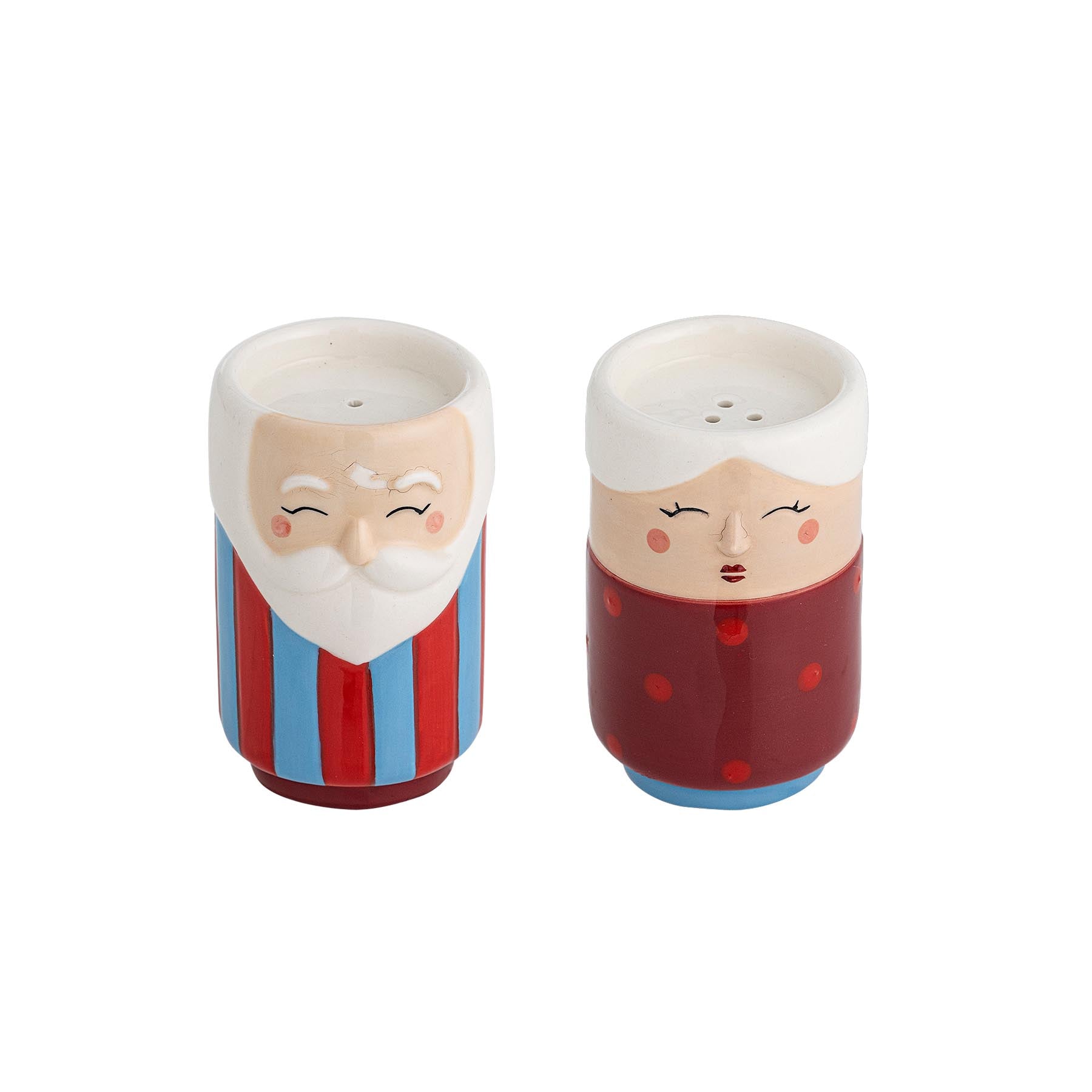 Granny Salz- und Pfefferset, Rot, Steingut in Red präsentiert im Onlineshop von KAQTU Design AG. Käsezubehör ist von Bloomingville