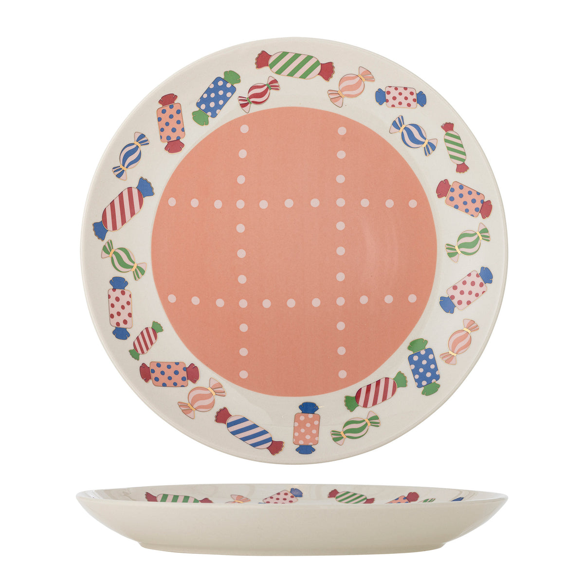 Caramella Teller, Bunt, Steingut in Multi präsentiert im Onlineshop von KAQTU Design AG. Teller ist von Bloomingville