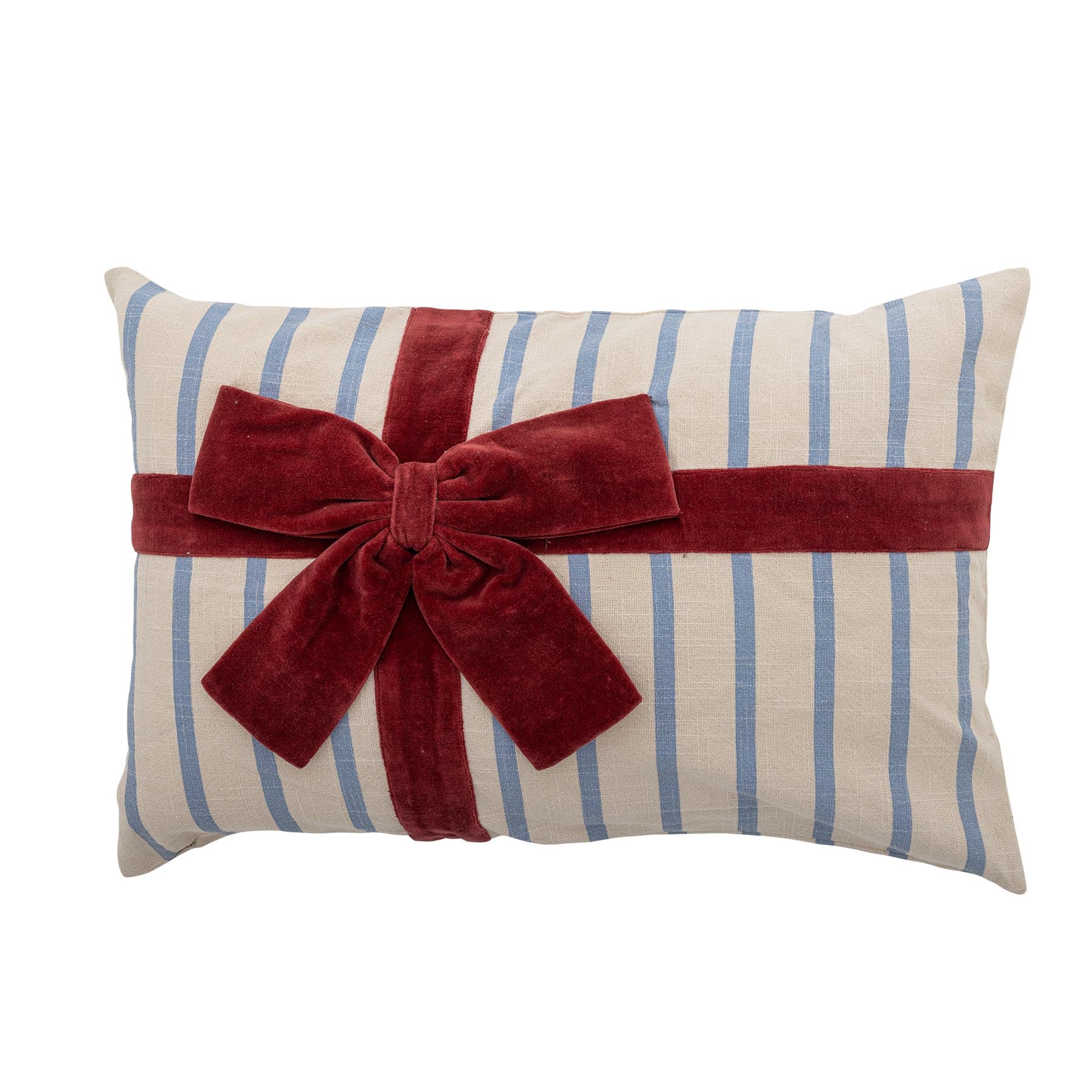 Bowie Kissen, Blau, Baumwolle OEKO-TEX® in Blue präsentiert im Onlineshop von KAQTU Design AG. Deko Kissenbezug ist von Bloomingville
