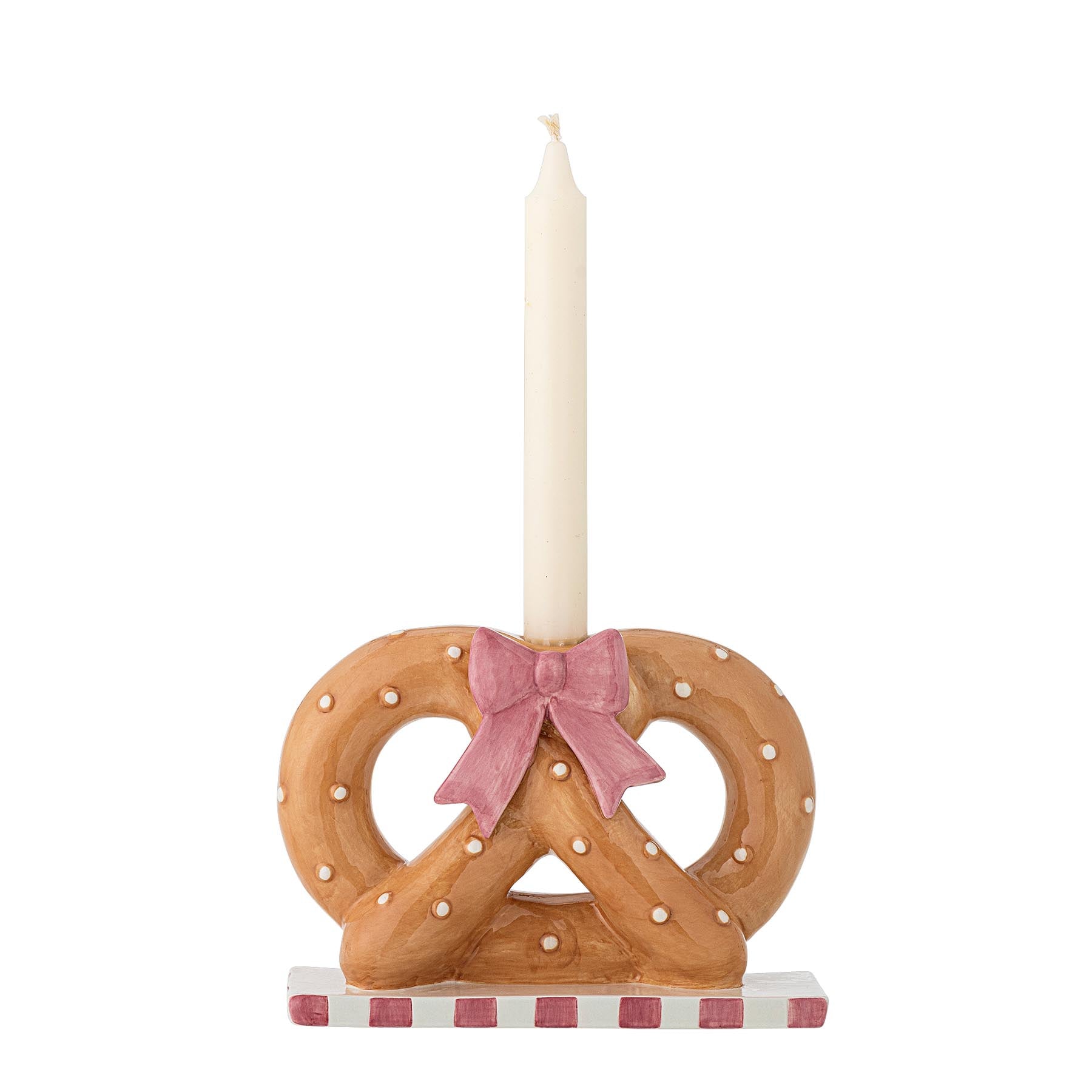 Pretzie Kerzenhalter, Braun, Keramik in Brown präsentiert im Onlineshop von KAQTU Design AG. Kerzenständer ist von Bloomingville