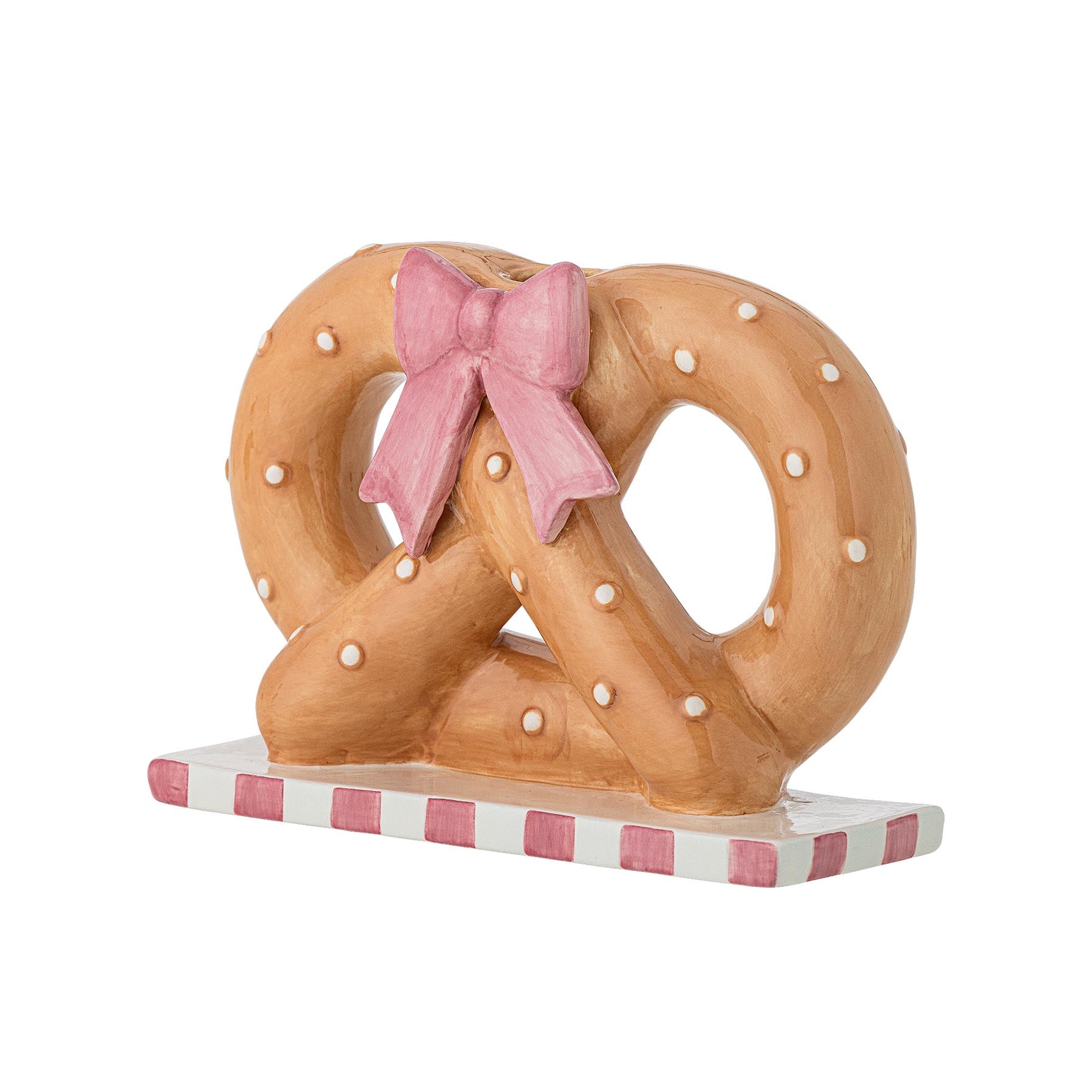 Pretzie Kerzenhalter, Braun, Keramik in Brown präsentiert im Onlineshop von KAQTU Design AG. Kerzenständer ist von Bloomingville