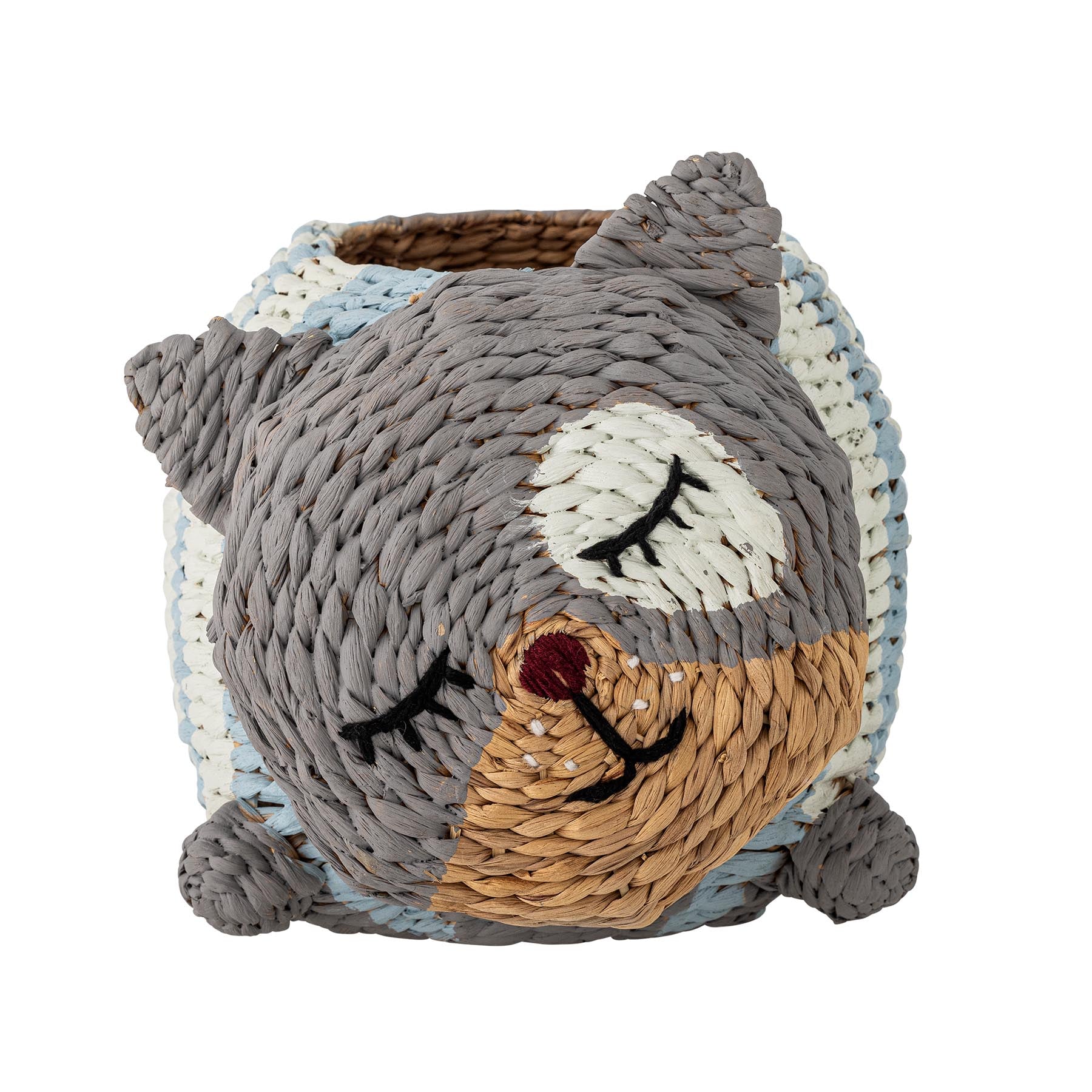 Mille Korb, Bunt, Wasserhyazinthe in Multi präsentiert im Onlineshop von KAQTU Design AG. Aufbewahrungskorb ist von Bloomingville Mini