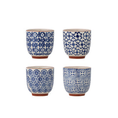 Karine Tasse, Blau, Steingut