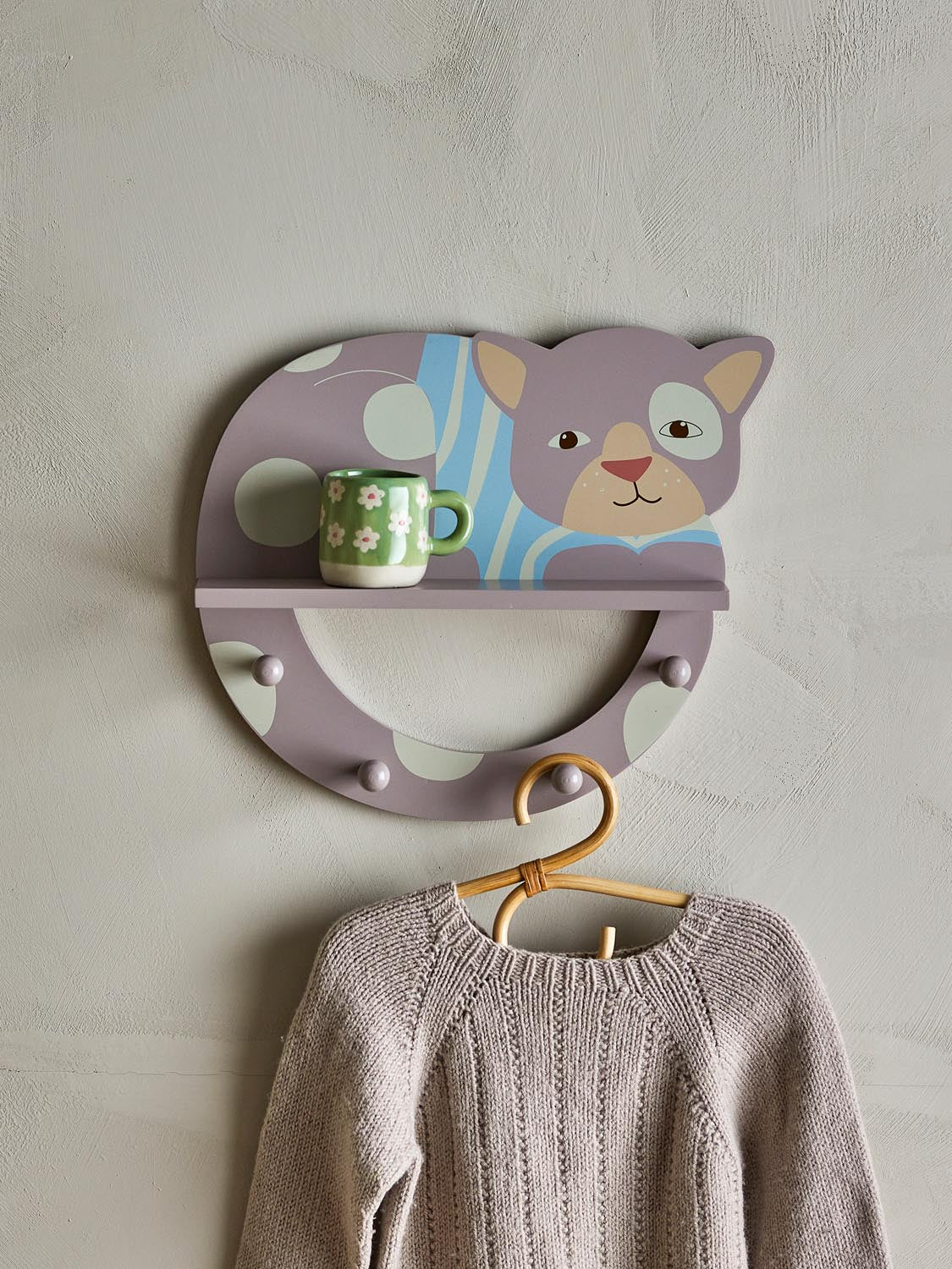 Mille Garderobe, Bunt, FSC®100%, MDF in Multi präsentiert im Onlineshop von KAQTU Design AG. Kleiderbügel ist von Bloomingville Mini