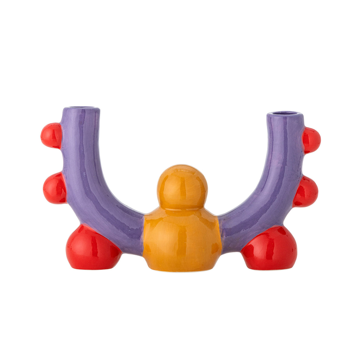 Edivia Kerzenhalter, Bunt, Steingut in Multi präsentiert im Onlineshop von KAQTU Design AG. Kerzenständer ist von Bloomingville