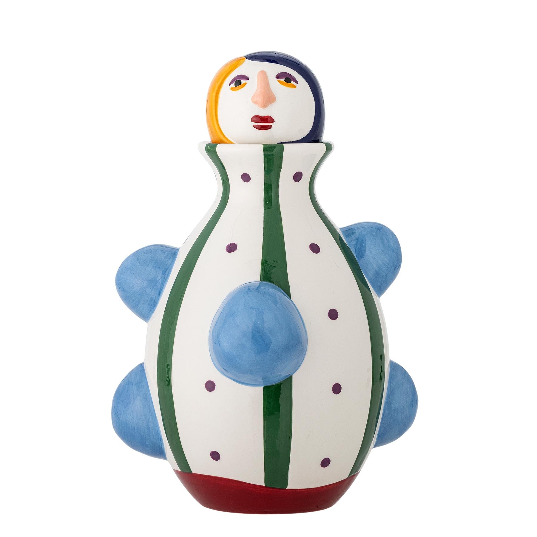 Conneli Vase, Bunt, Keramik in Multi präsentiert im Onlineshop von KAQTU Design AG. Vase ist von Bloomingville