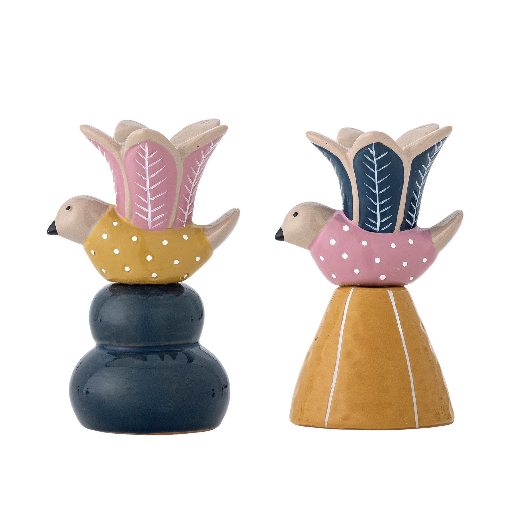 Swift Kerzenhalter, Bunt, Steingut in Multi präsentiert im Onlineshop von KAQTU Design AG. Kerzenständer ist von Bloomingville