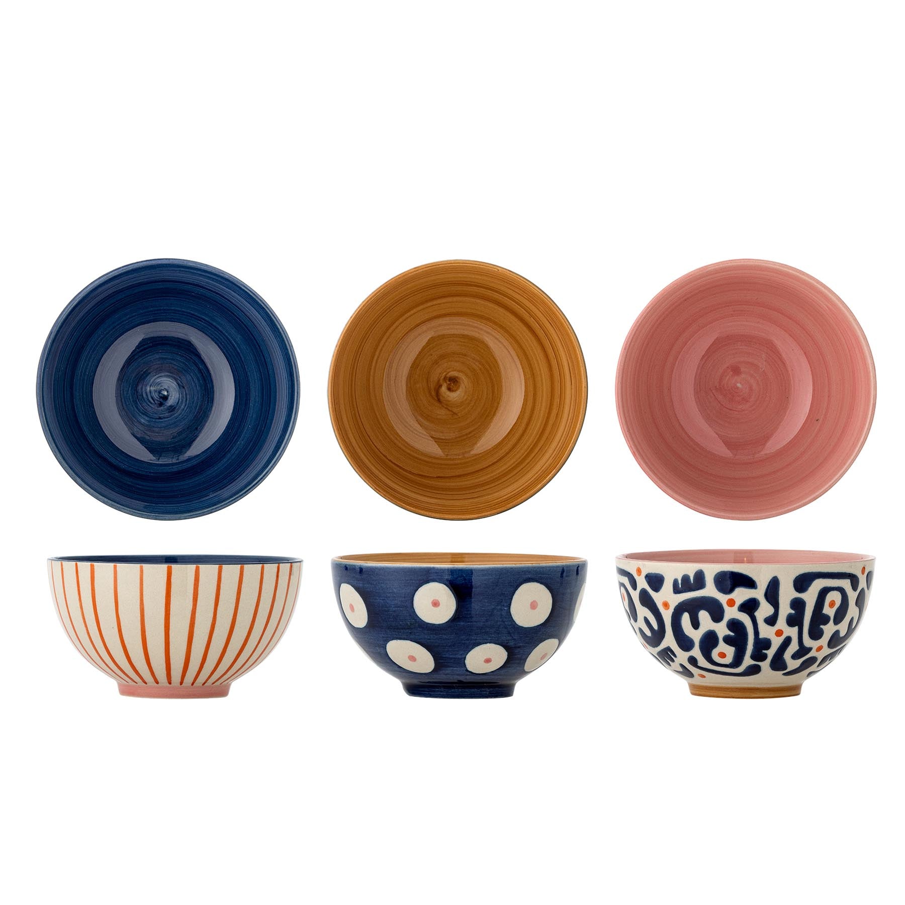Eviaya Schale, Bunt, Steingut in Multi präsentiert im Onlineshop von KAQTU Design AG. Schale ist von Bloomingville