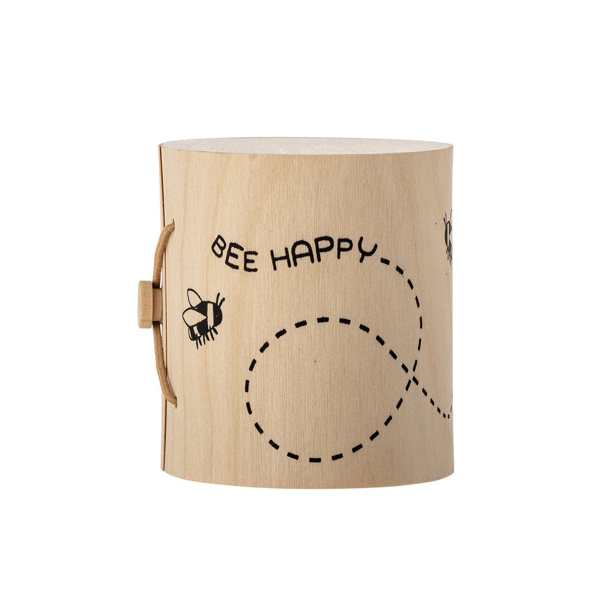 Weisse Cloudy Tasse aus Steingut mit Regenbogen als Griff und Schriftzug