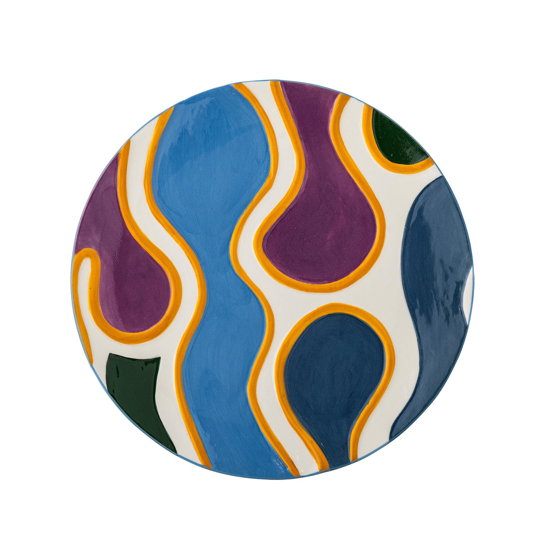 Salacia Teller, Bunt, Steingut in Multi präsentiert im Onlineshop von KAQTU Design AG. Teller ist von Bloomingville