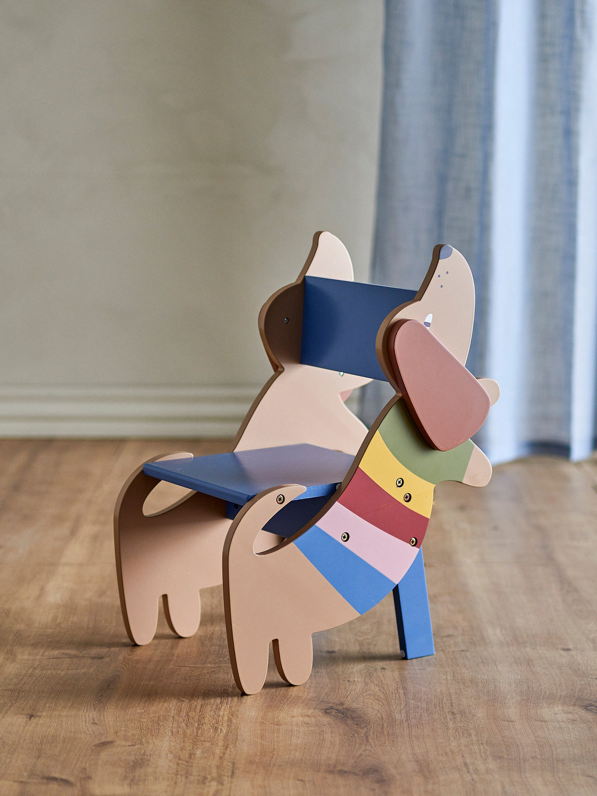 Charlie Stuhl, Bunt, FSC®100%, MDF in Multi präsentiert im Onlineshop von KAQTU Design AG. Stuhl ist von Bloomingville Mini