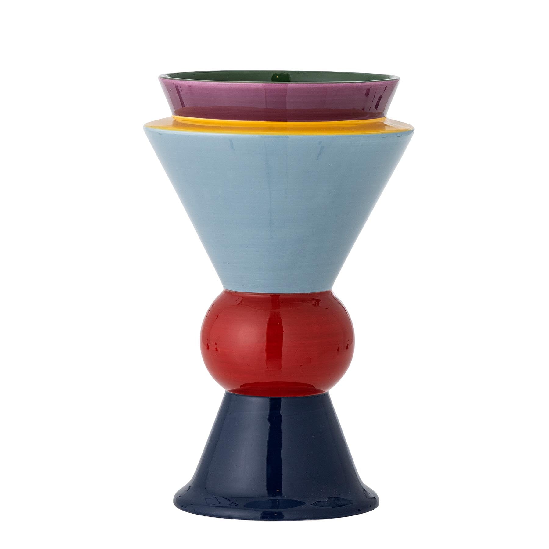 Trilla Vase, Bunt, Keramik in Multi präsentiert im Onlineshop von KAQTU Design AG. Vase ist von Bloomingville