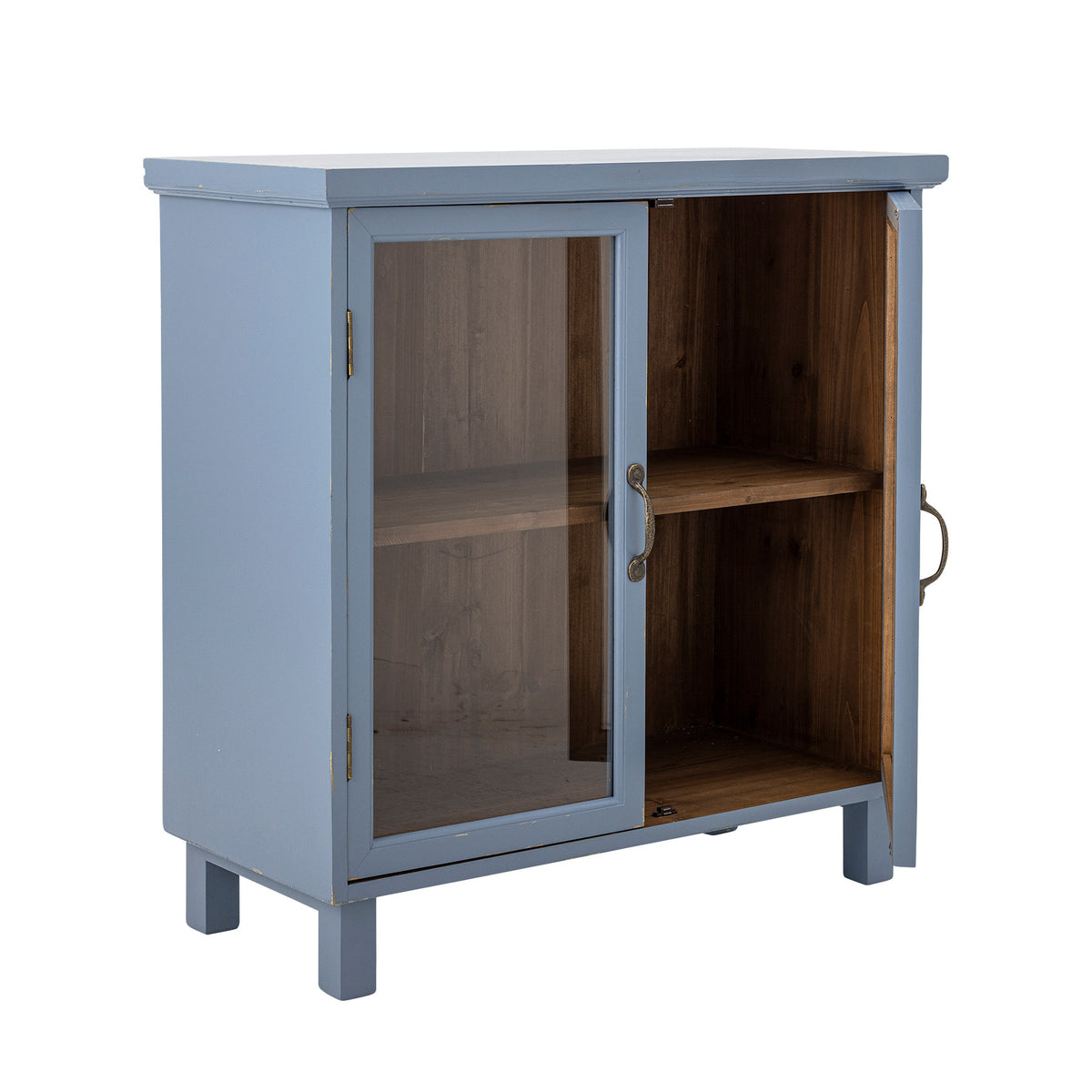 Hazem Kabinett, Blau, Tannenholz in Blau präsentiert im Onlineshop von KAQTU Design AG. Cabinet ist von Creative Collection
